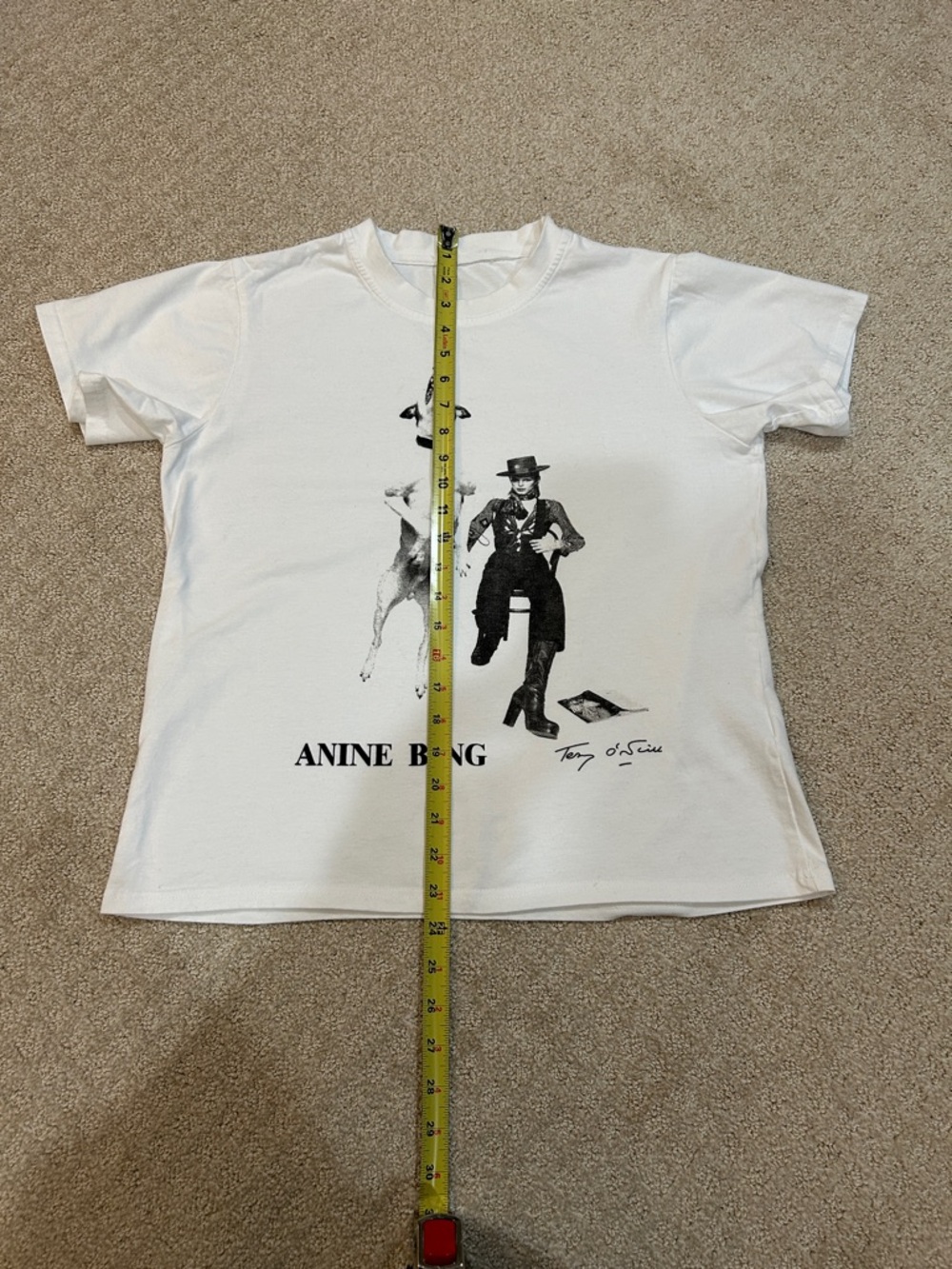 Anine Bing David Bowie Diamond Dogs Tee | Terry O’Neill Graphic Cotton Shirt M - Picture 8 of 9